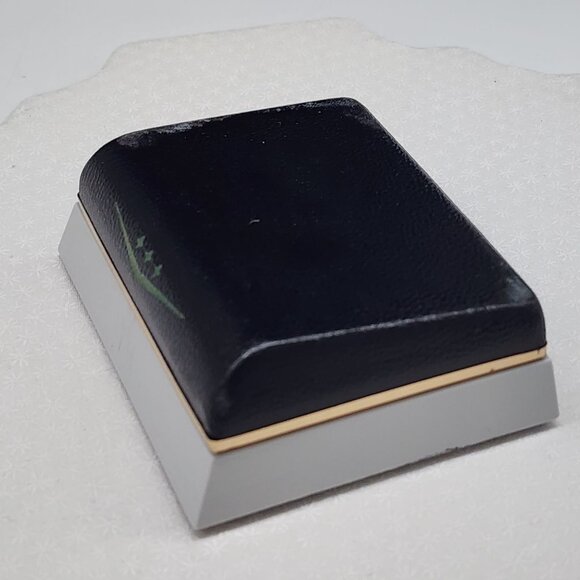 Vintage Anson Gold-Tone "HI" Cufflinks & Tie Clip Set In Original Box - Picture 5 of 6